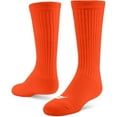 thumbnail image 1 of Sof Sole Soccer Over-The-Calf Team Athletic Performance Socks, Orange, Xsmall 9-13Y, 2 Pair, 1 of 4