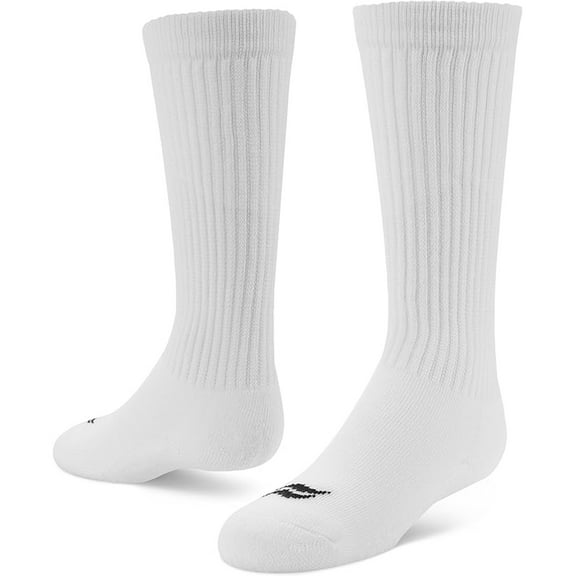 Sof Sole Soccer Over-The-Calf Team Athletic Performance Socks, White, Medium 4-6 Y/5-9.5 W/6-8 M, 2 Pair