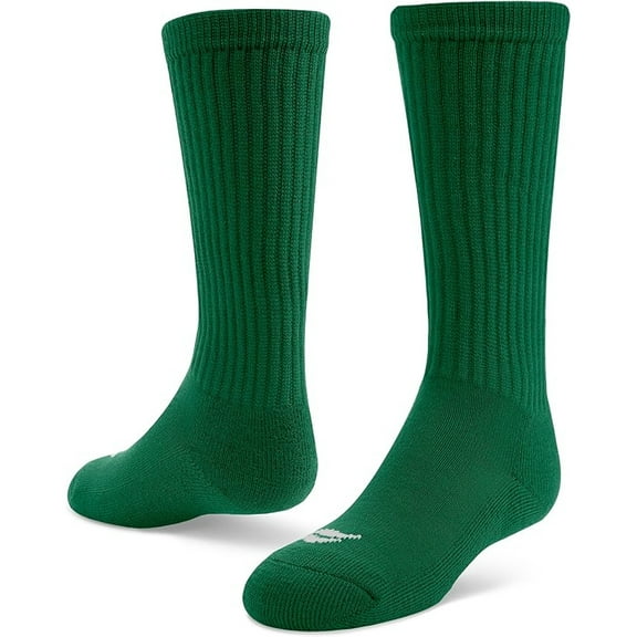 Sof Sole Soccer Over-the-Calf Team Athletic Performance Socks for Men and Youth 2 Pairs, Child 9-Youth 1, Kelly Green