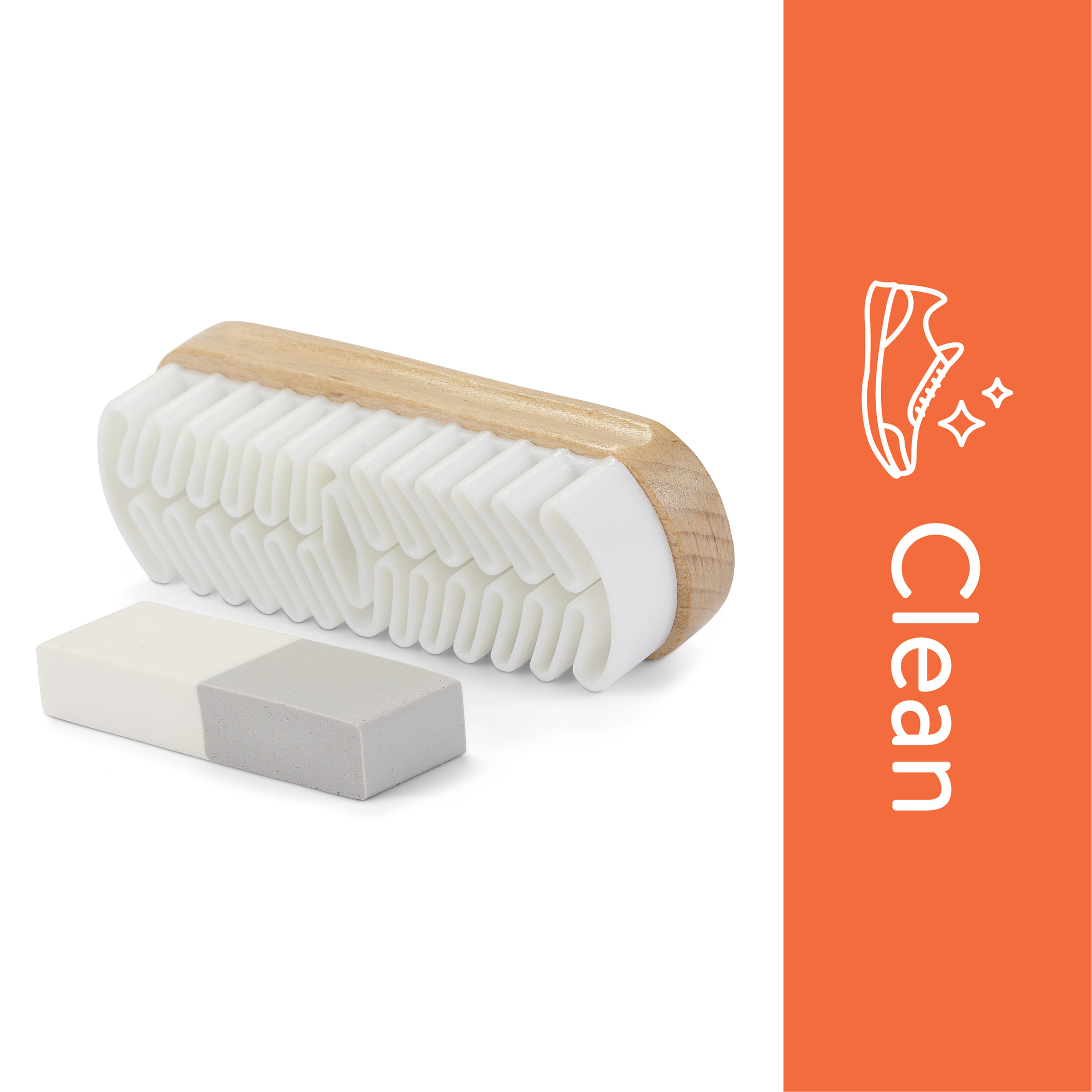 Amyhill 2-Pack Crepe Rubber Brush Cleaners For Suede, Nubuck Shoes & Boots