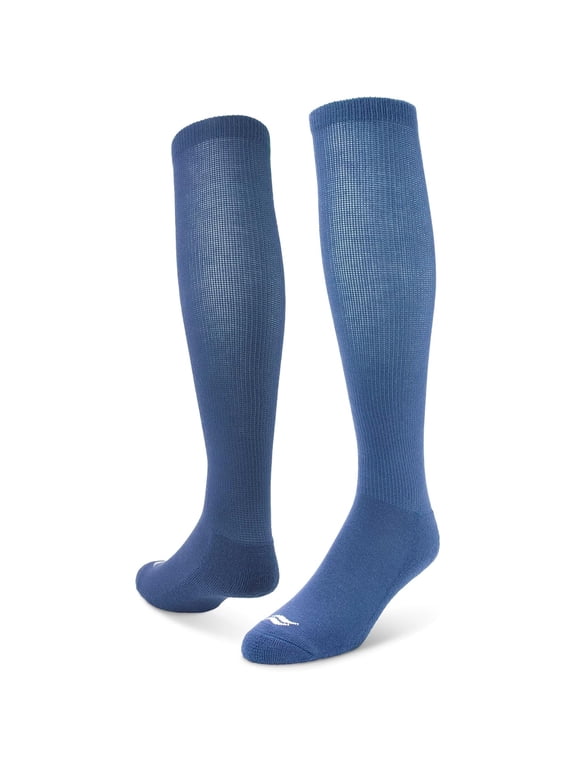 All Sport Over-The-Calf Team Athletic Performance Socks, Carolina Blue, Small 13-14Y, 2 Pair