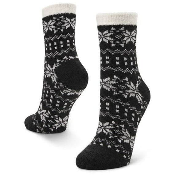 Sof Sole Women's Fireside Cozy Crew Socks - Medium - Black