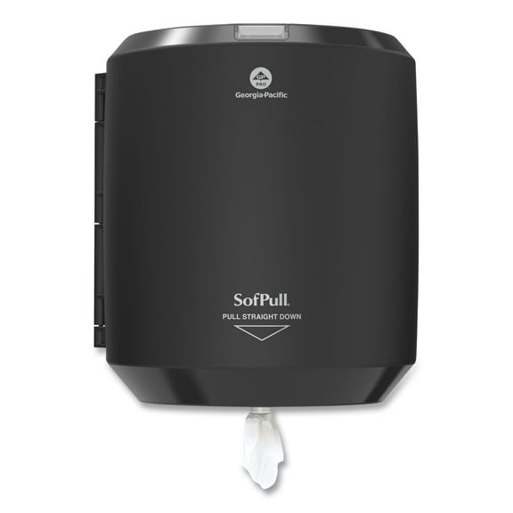SofPull CenterPull Hand Towel Dispenser, 9.63 x 8.88 x 10.94, Black | Bundle of 5 Each