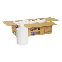 SofPull Premium Junior Capacity Towel, 1-Ply, 7.8 x 14.8, White, 225/Roll, 8 Rolls/Carton | Bundle of 2
