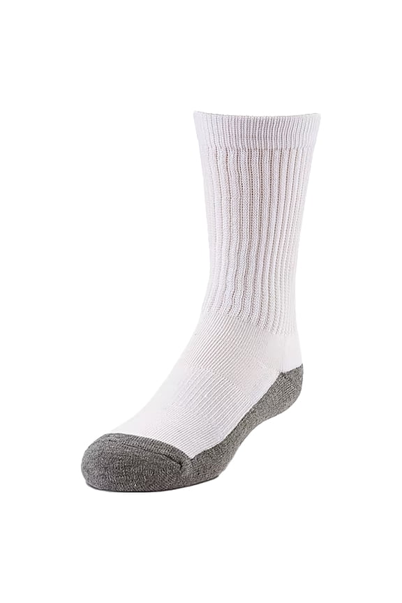 SofSole Comfort Crew Medium 6Pk White