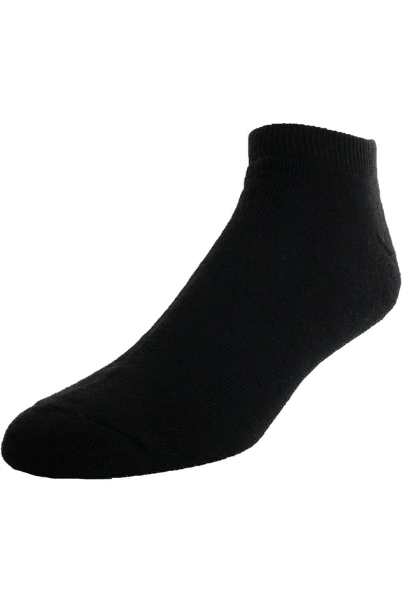 Comfort Quarter Socks 6-Pack - Large - Black