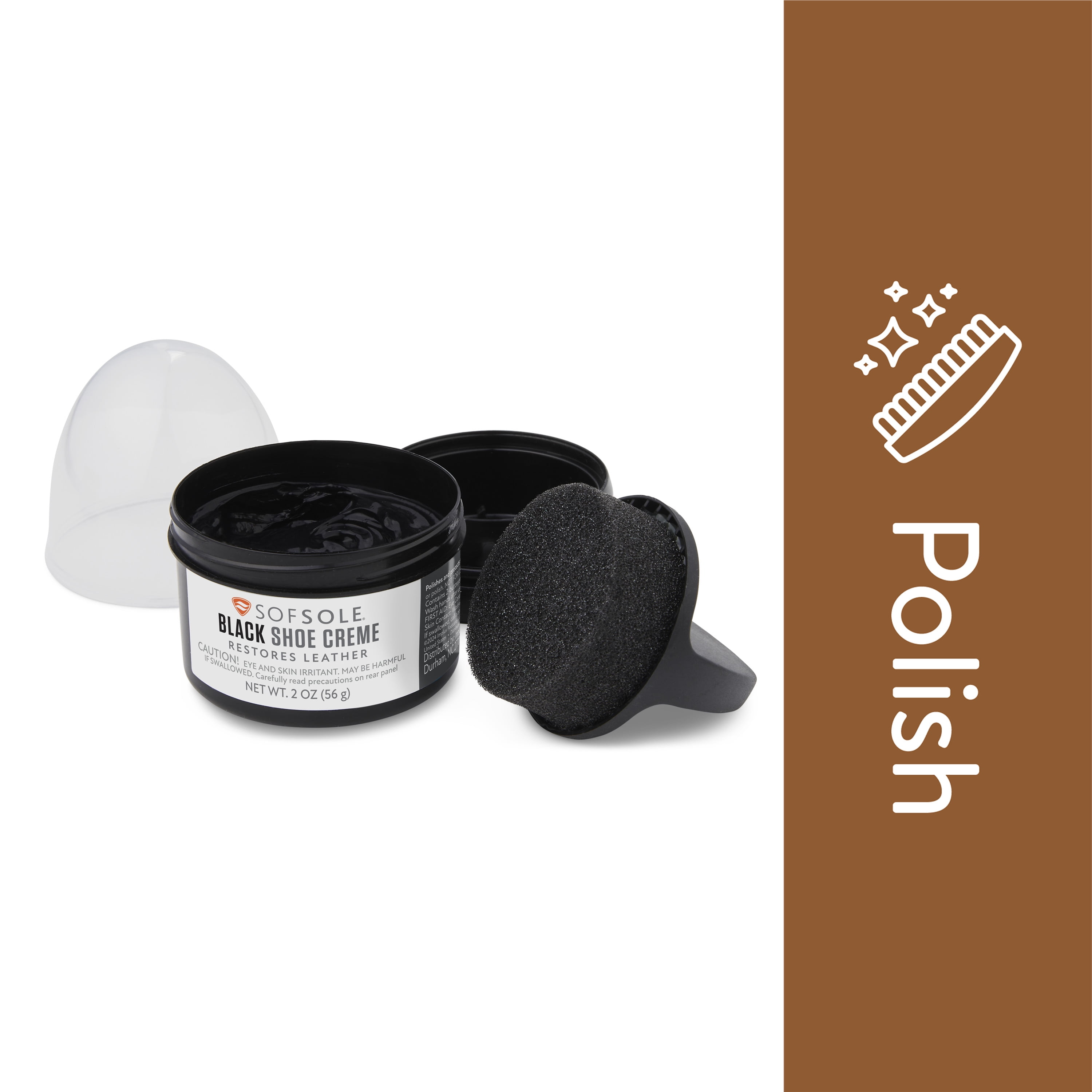 Sof Sole Black Shoe Cream 2 oz Walmart