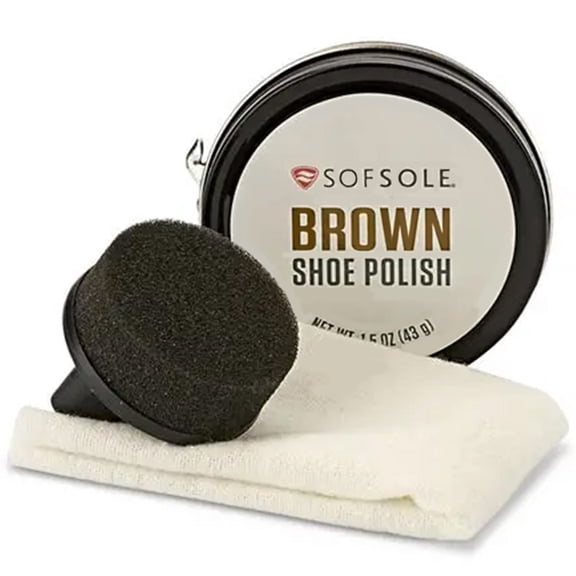 Sof Sole Shoe Polish Kit, Brown