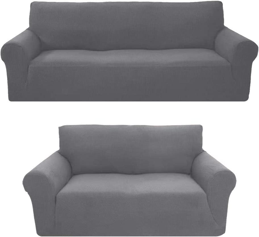 Sofa And Loveseat Slipcovers, Couch And Loveseat Covers Set, Form Fit ...