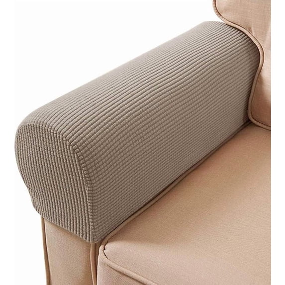 Sofa Arm Chair Covers, Couch Armrest Armchair Covers, Stretch Anti-Slip Recliner Slipcovers Furniture Protector, Set of 2