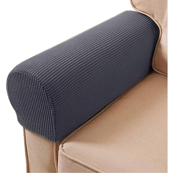 Sofa Arm Chair Covers, Couch Armrest Armchair Covers, Stretch Anti-Slip Recliner Slipcovers Furniture Protector, Set of 2