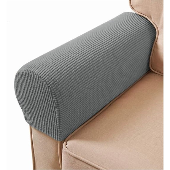 Sofa Arm Chair Covers, Couch Armrest Armchair Covers, Stretch Anti-Slip Recliner Slipcovers Furniture Protector, Set of 2