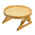 thumbnail image 1 of Sofa Arm Clip Table, Multi-Function Table Couch Arm Table, Bamboo Sofa Tray Table Clip On Side Table for Wide Couches Arm, Foldable Couch Tray, Armrest Table For Eating, Drinks,Snacks, Remote Control, 1 of 9