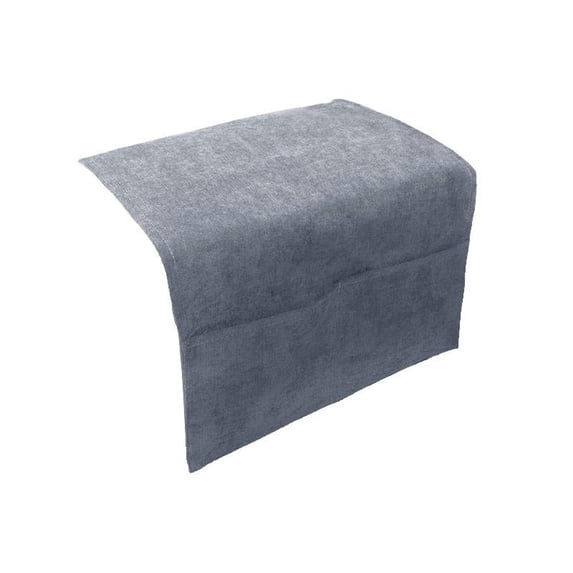 Sofa Armrest Cover, Non-Slip Chenille Dark Gray, 15.7 Inch x 43.3 Inch Wide Universal 1 Pack, Dust Protector Slipcover Pad for Living Room Couch Arm Rest to Prevent Wear Stains and Pet Scratches