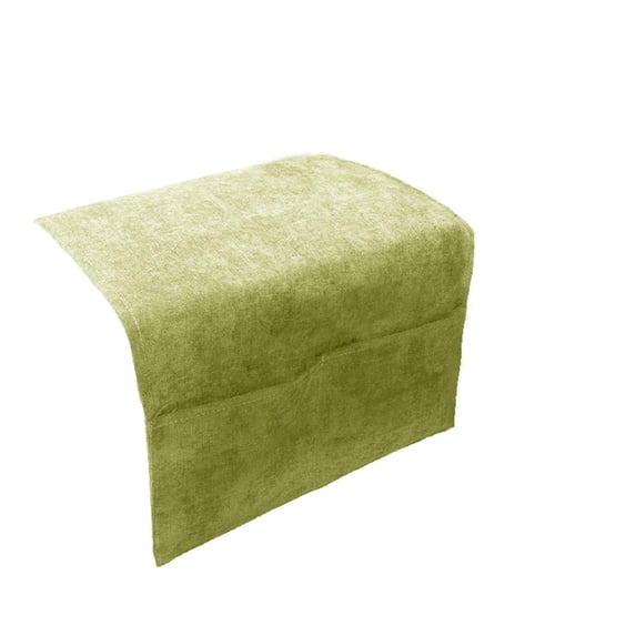 Sofa Armrest Cover, Non Slip Chenille Lime Green 15.7in x 43.3in Widened Universal Armchair Slipcover, 1 Pack Washable Furniture Protector, for Couches Recliner Chairs to Prevent Stains Wear and Tear