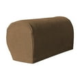 thumbnail image 1 of Sofa Armrest Cover, Protective Armrest Sleeve, Elastic Non Slip Thickened Plaid Sofa Armrest Protector, All Season Durable Polyester Material, 2 Piece Set, 1 of 7
