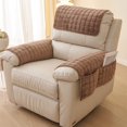 thumbnail image 1 of Sofa Armrest Cover Recliner Armrest Cover Flannel Plush Furniture Protector Non Slip with Silicone Dots for Couch Chair(1pack), 1 of 7