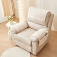 thumbnail image 1 of Sofa Armrest Cover 26 x 20 in Non-Slip Wool Lambskin Pad with Storage Pockets, Washable Strapless Design for Chairs, 1 of 6