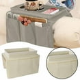 thumbnail image 1 of Sofa Armrest Organizer Couch Arm Caddy with Cup Holder Tray,Tv Remote/Cellphone/Tablet/Book Storage Pockets for Recliner Armchair Bedside Apeya, 1 of 8