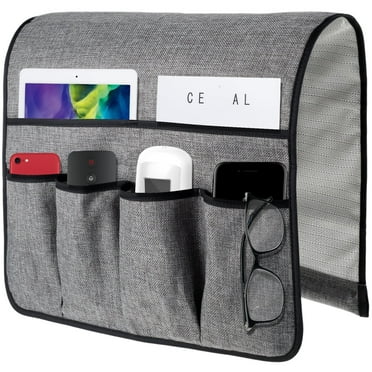 Sofa Armrest Organizer with 6 Pockets Non-Slip Arm Chair Bedside Caddy Storage Organizer Armchair Magazine Holders f