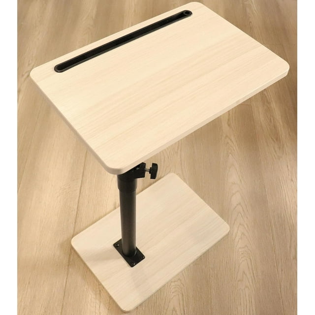 Sofa Armrest Tray Table for Couch 360° Swivel Height Adjustable End