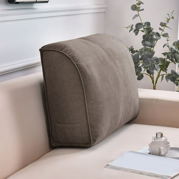 Sofa Back Cushion Wedge Pillow,Lumbar Support Pillow&Headboard Cushion with Removable Cover, Reading Backrest for Living Room Couch, Bed, Waist Support and Posture Alignment(23.62*7.87*17.72Inch)