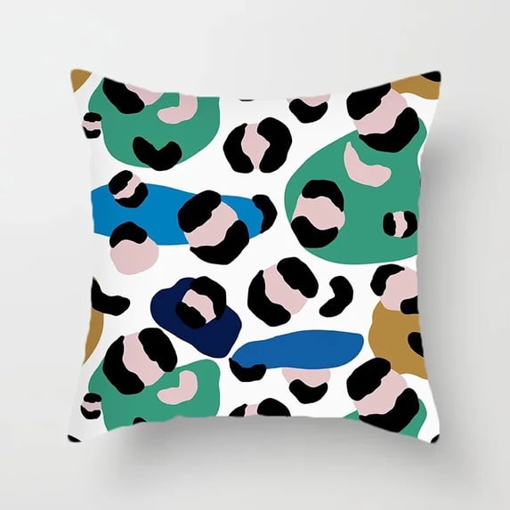 Sofa Backrest Bedroom Bedside Sleeping Cushion Plant Rose Print Pillow Car Waist Support