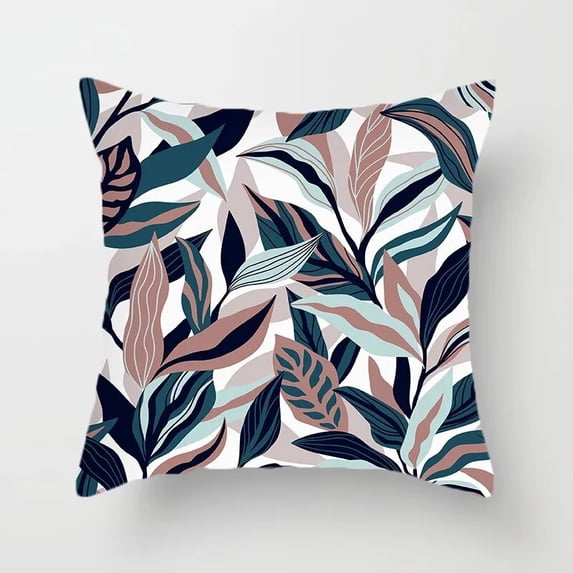 Sofa Backrest Bedroom Bedside Sleeping Cushion Plant Rose Print Pillow Car Waist Support