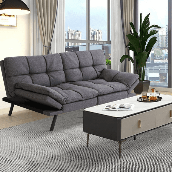 Sofa Bed Convertible Couch, 71inch Small Splitback Modern Loveseat Sofa Bed for Living Room,Office,Apartment