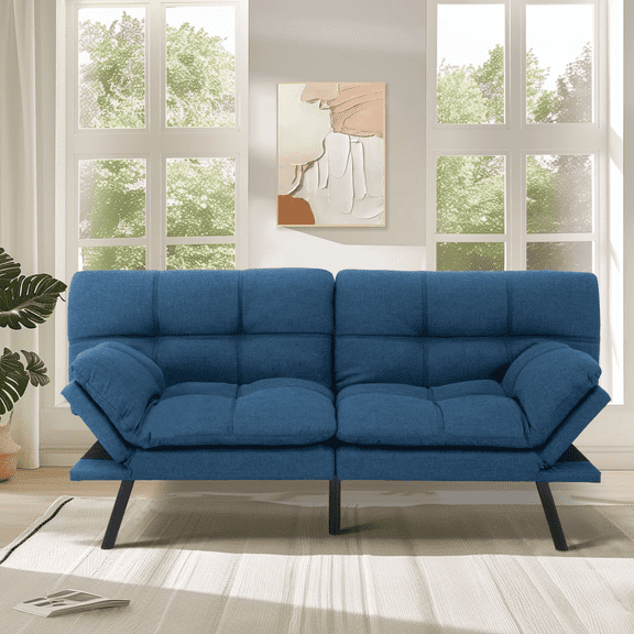 Sofa Bed Convertible Couch, 71inch Small Splitback Modern Loveseat Sofa Bed for Living Room,Office,Apartment