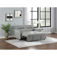 thumbnail image 1 of Sofa Bed,Velvet Loveseat Couch with Pull Out Bed,Convertible Sleeper Sofa Bed with 2 Pillows,Love Seat Futon Sofa Bed with Adjustable Backrest & Side Pockets,Lounge Chaise for Living Room Office,Gray, 1 of 7
