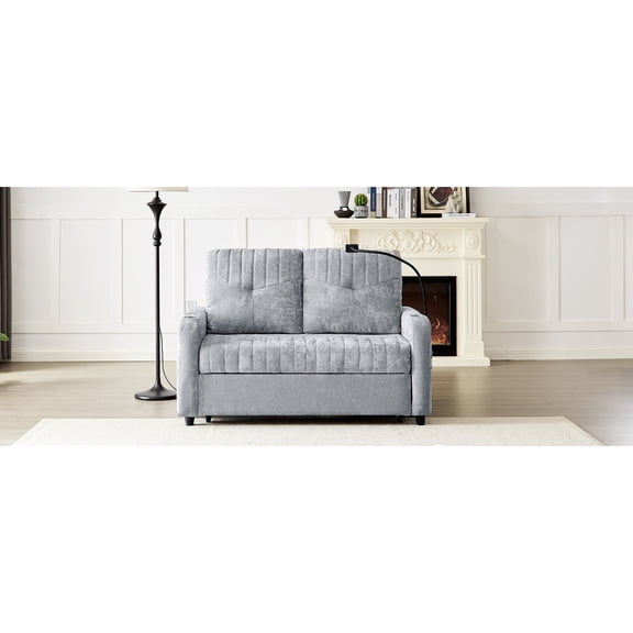 Sofa Bed with Adjustable Backrest and Phone Holder / Free Hands While Using Phone