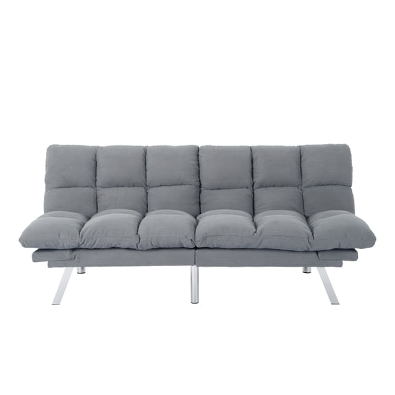 Sofa Beds Multifuctional Sofa Bed, Foldable 2-Seater Sofa, Corduroy Fabric, Suitable for Living Rooms & Apartments (Light Gray),Sleeper Sofa