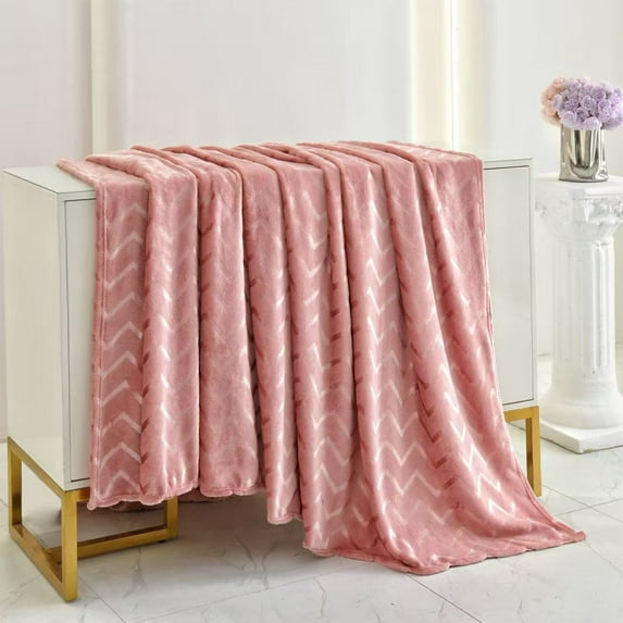 Sofa Blanket Glossy Flannel Blanket Office Air Conditioned Nap Blanket Home Travel Throw Multi-Punctional Cover - 59x39.3 Inches