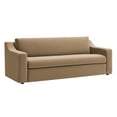 thumbnail image 1 of Sofa, Brown, Velvet, Living Room Lounge Cafe Lobby Hospitality Restaurant, Modern Contemporary, HB37829, 1 of 9