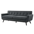 thumbnail image 1 of Sofa, Charcoal Grey Gray, Fabric, Modern Contemporary, Mid Century Living Hotel Lounge Cafe Lobby, 1 of 8