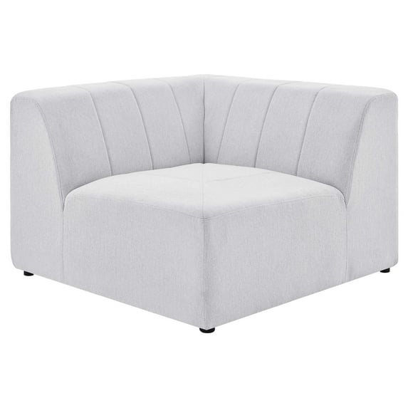 Sofa Corner Chair, Fabric, Ivory White, Modern Contemporary Urban Design, Living Lounge Room Hotel Lobby Hospitality