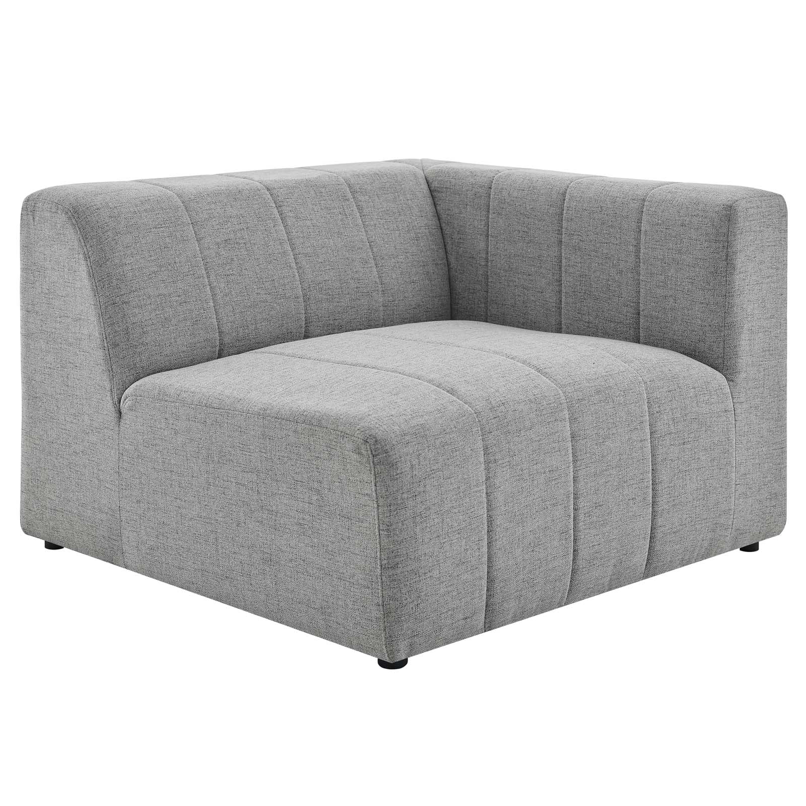 Sofa Corner Chair Fabric Light Grey Gray Modern Contemporary