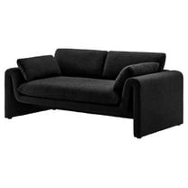 Sofa Couch, Black, Fabric, Living Kitchen Cafe Bistro Hospitality Restaurant, Modern Contemporary HB34812