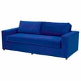 thumbnail image 1 of Sofa Couch, Blue Navy, Velvet, Living Kitchen Cafe Bistro Hospitality Restaurant, Modern Contemporary Boutique HB34507, 1 of 8