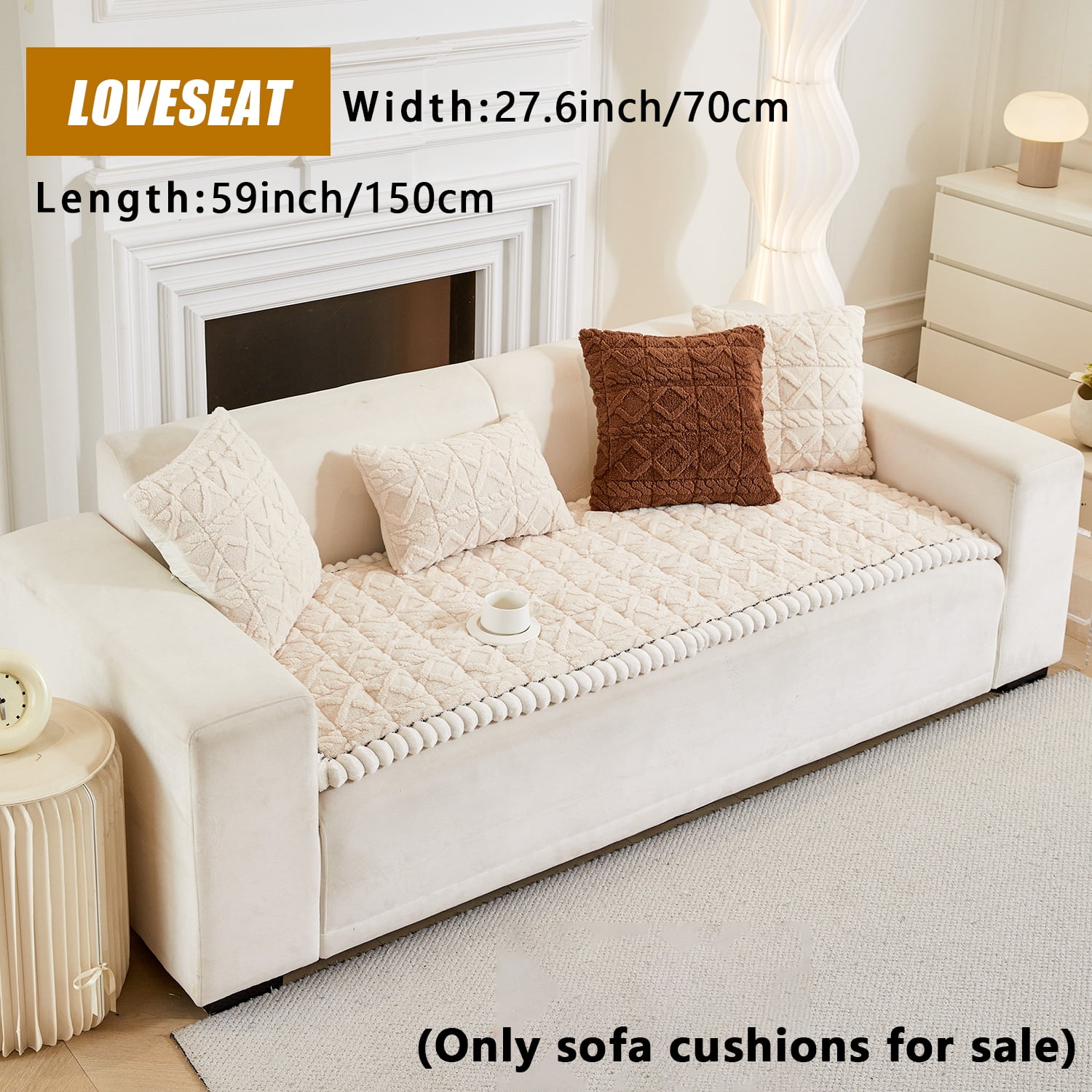 Sofa Couch Cover Plush Quilted Sectional Couch Cover 2 3 4 Seater Non Slip Soft Sofa Slipcover Furniture Protector Sofa Pad for Pets Kids Children Dog Cat ( Green)