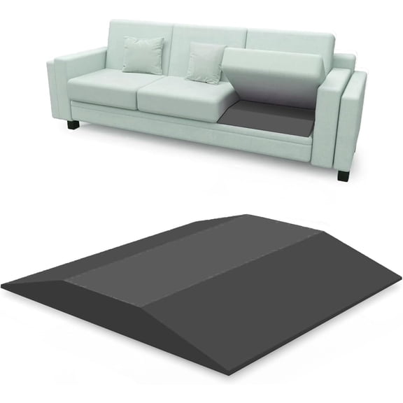 Sofa Couch Cushion Support for Sagging Sofas Cushion Repair Trapezoidal Furniture seat Cushion sag Repair High Rebound, Firm Couch Cushion Support Under Cushion Sag Repair, Black Set of 1