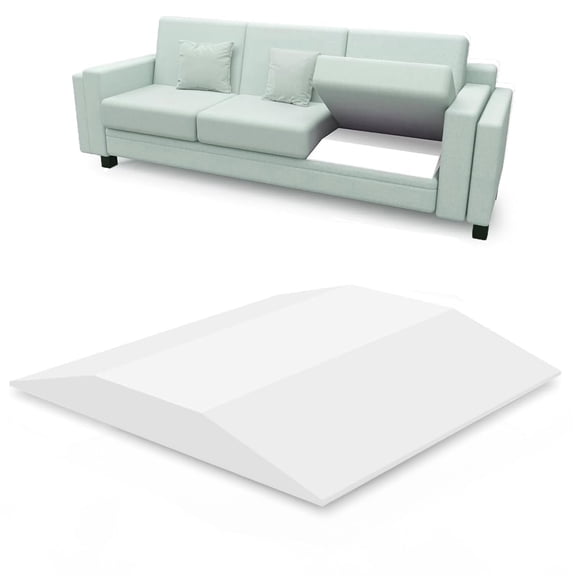 Sofa Couch Cushion Support for Sagging Sofas Cushion Repair Trapezoidal Furniture seat Cushion sag Repair High Rebound, Firm Couch Cushion Support Under Cushion Sag Repair, White Set of 1