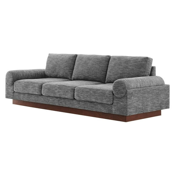 Sofa Couch, Grey Gray, Fabric, Living Kitchen Cafe Bistro Hospitality Restaurant, Modern HB34838