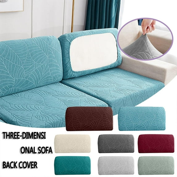 Sofa Cover under $5! CQCYD Solid Color Sofa Cover, Elastic Lazy Sofa Backrest Slipcover, Stretchable Couch Protector for Stains, Washable Jacquard Sofa Cover