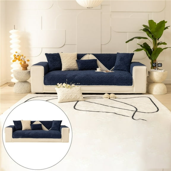 Sofa Cover 9 Dn,1X Sofa Cushion,Thickened Soft Plush Sofa Decoration Couch Cover Warm Plush Sectional Couch Cover Fuzzy Furry Non Slip Sofa Slipcover Furniture Protector