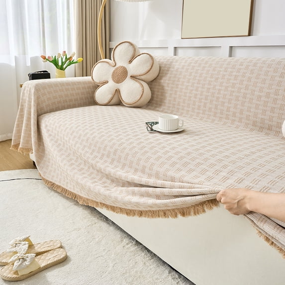 Sofa Cover and Bed Sheet Set, Reversible Furniture Protector for Sofas, Slipcover Suitable for Cats and Dogs, Machine Washable, Protective and Decorative