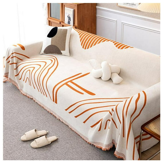 Sofa Cover,Chenille Sofa Throw Blanket, Universal Couch Cover,Non-Slip Sofa Cover Blanket, L Shape Sofa Cover, Corner Sofa