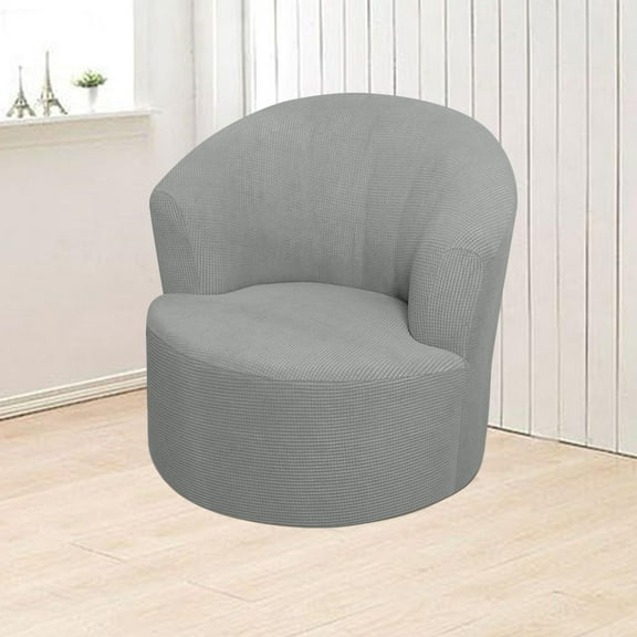 Sofa Cover Elastic Corn Grain Rotating Chair Cover - 1 Sofa Cover Sofa Cover - Cloth Gray Size 27*18*5CM