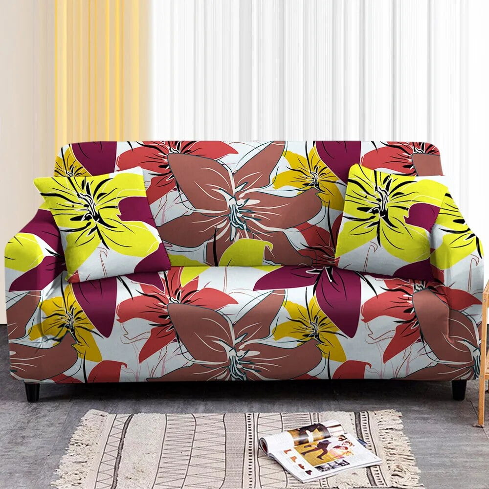 Sofa Cover Flower Stretch Sofa Covers for Living Room Fullywrap Couch